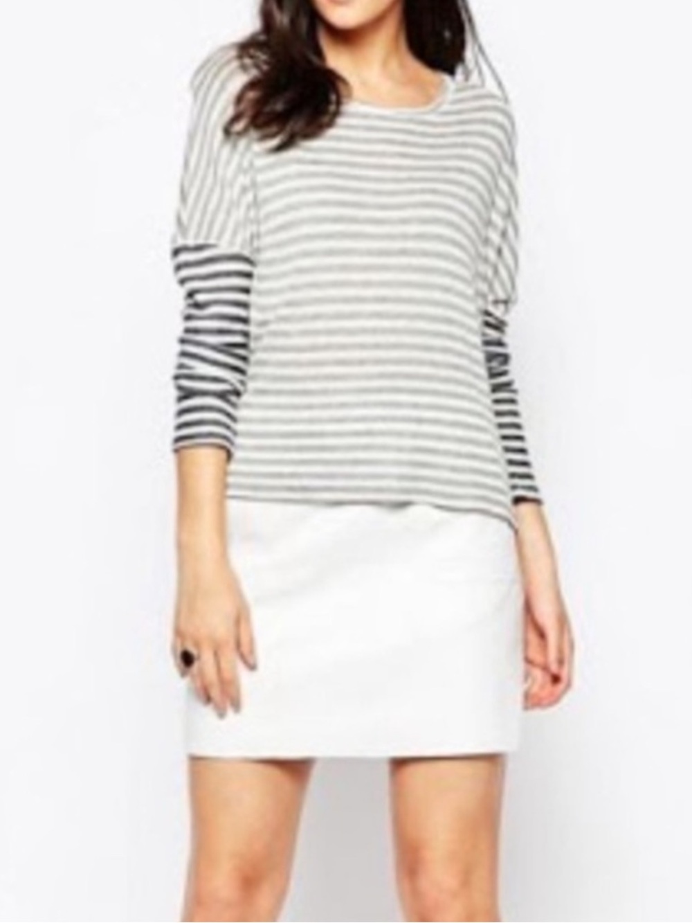 NWT Genuine Lambskin Leather Jetson White Mini Skirt 4